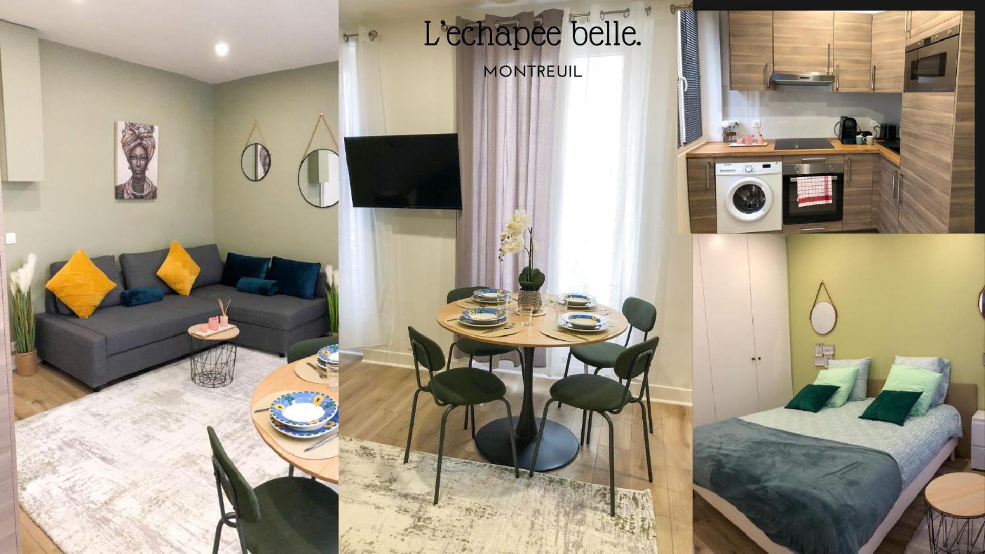 Lechapee Belle A 2 Min Du Metro 9 Robespierre Porte De Montreuil Apartment Montreuil (Seine-Saint-Denis)